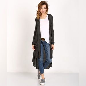 Joah Brown Soleil Cardigan Ash Grey Rib